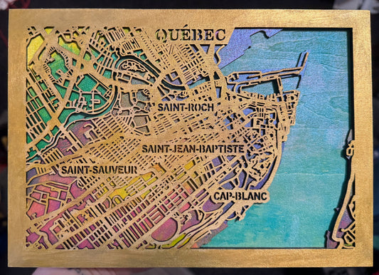 Carte de la ville de Québec